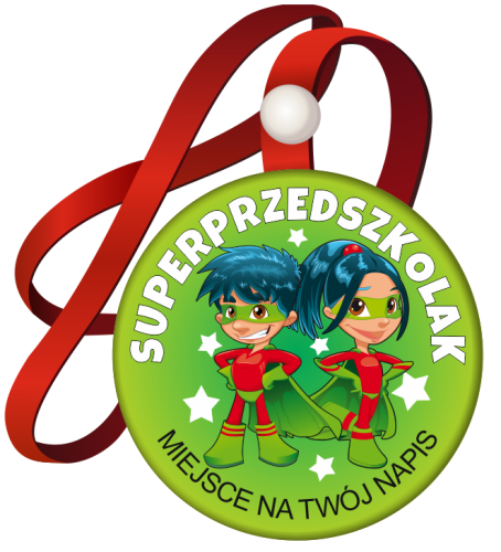 Medal "Superprzedszkolak" (Dzieci) + nadruk