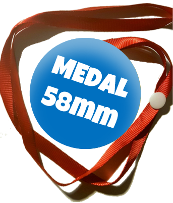 Medal na tasiemce: "Wzorowy Uczeń" Słoneczko + nadruk