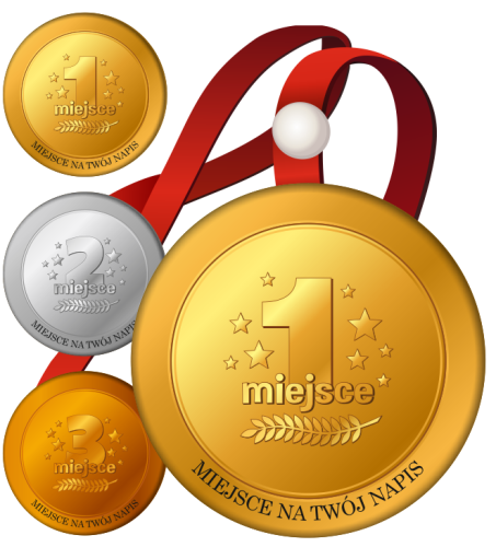 Medal na tasiemkach (zestaw 3 szt.) + nadruk