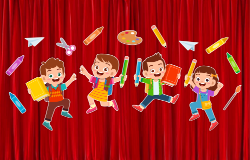 Dekoracja - Duże Dzieci Szkolne (rozmiar XXL)