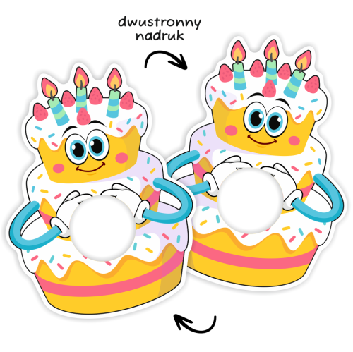 Opakowanie na lizaka - URODZINY - Tort
