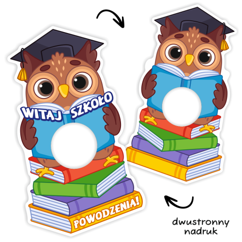 Opakowanie na lizaka - WITAJ SZKOŁO - Sowa