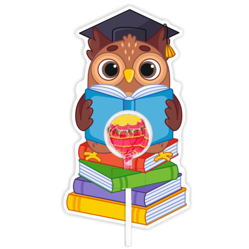 Opakowanie na lizaka - WITAJ SZKOŁO - Sowa