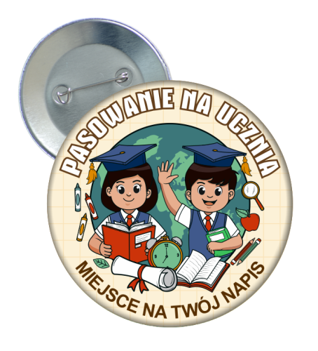 Przypinka: Pasowanie Na Ucznia (wzór 77)