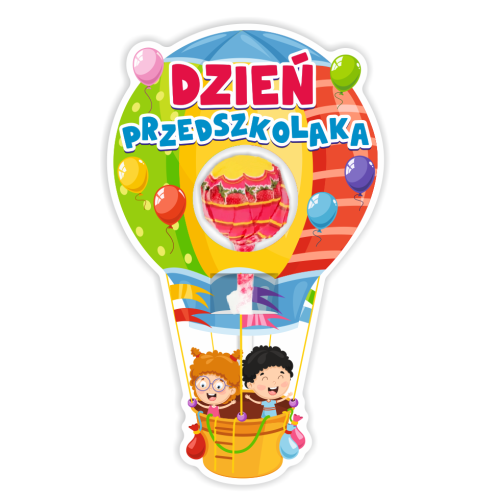 Opakowanie na lizaka - DZIEŃ PRZEDSZKOLAKA - Balon