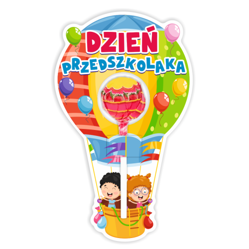 Opakowanie na lizaka - DZIEŃ PRZEDSZKOLAKA - Balon