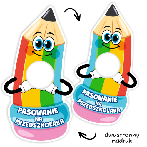 Opakowanie na lizaka - PASOWANIE NA PRZEDSZKOLAKA - Kredka