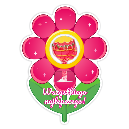 Opakowanie na lizaka - DZIEŃ KOBIET - KWIATEK