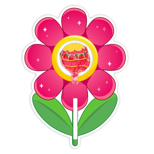 Opakowanie na lizaka - DZIEŃ KOBIET - KWIATEK