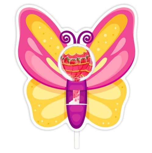 Opakowanie na lizaka - DZIEŃ KOBIET - Motylek