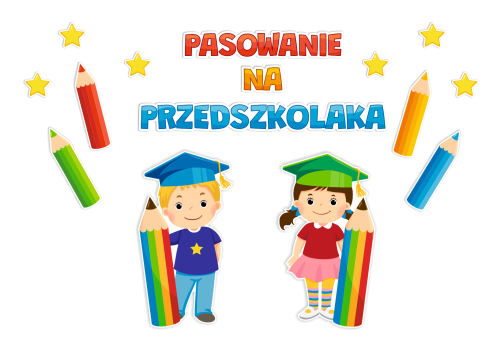 Dekoracja - Pasowanie na Przedszkolaka (rozmiar XXL)
