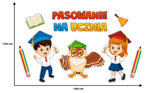 Dekoracja - Pasowanie na Ucznia (rozmiar XXL)