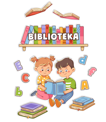 Dekoracja na drzwi "Biblioteka" (jednostronna)