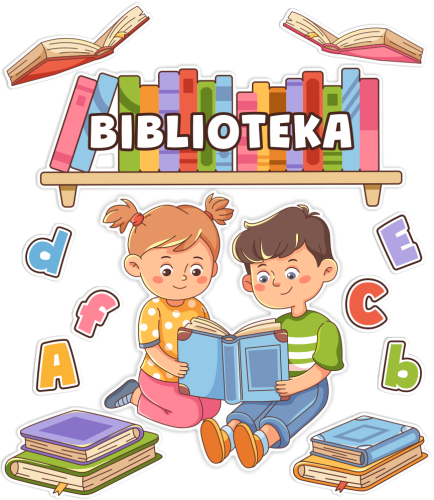Dekoracja na drzwi "Biblioteka" (jednostronna)