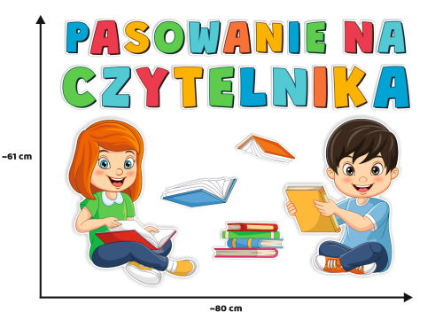 Dekoracja Pasowanie na Czytelnika (~A3, jednostronna)