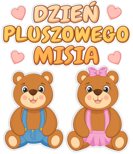 Dekoracja - Dzień Pluszowego Misia (rozmiar XXL)