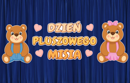 Dekoracja - Dzień Pluszowego Misia (rozmiar XXL)
