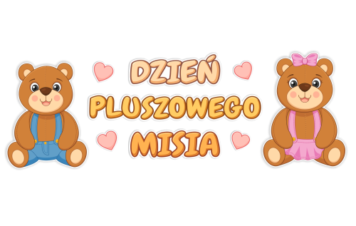 Dekoracja - Dzień Pluszowego Misia (rozmiar XXL)
