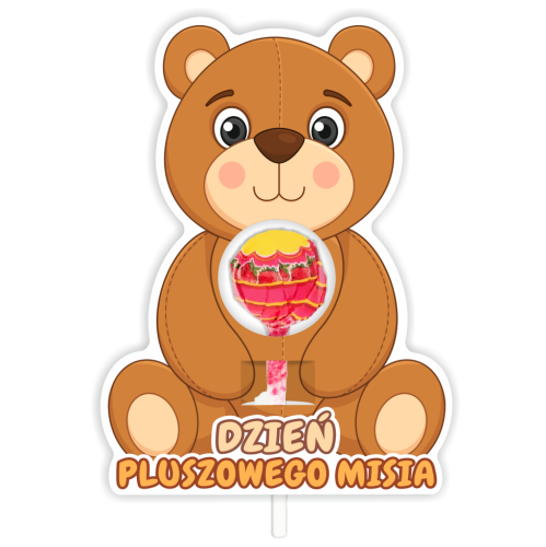 Opakowanie na lizaka - DZIEŃ PLUSZOWEGO MISIA