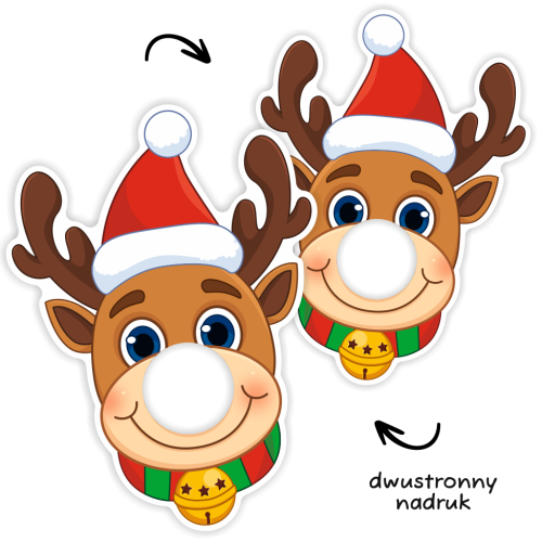 Opakowanie na lizaka - MIKOŁAJKI - Renifer