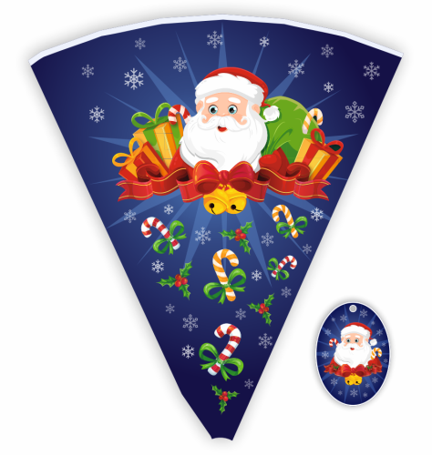 Rożek Obfitości - Świąteczny 37cm (wzór 4)