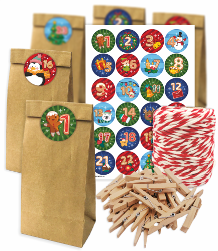 Duży Zestaw KALENDARZ ADWENTOWY