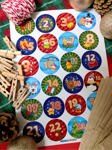 Duży Zestaw KALENDARZ ADWENTOWY