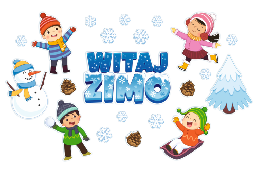 Dekoracja zimowa - Witaj Zimo (jednostronna)