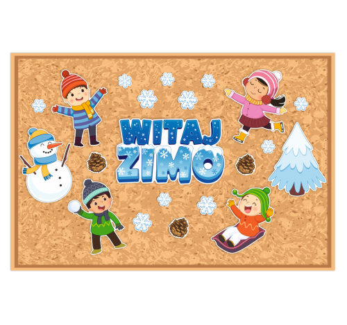 Dekoracja zimowa - Witaj Zimo (jednostronna)