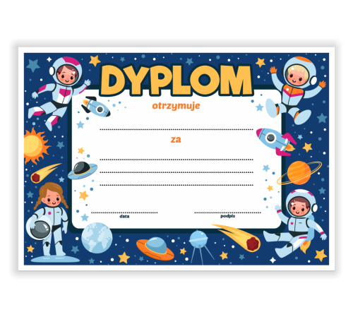 Dyplom: Uniwersalny - KOSMOS (wzór 22)