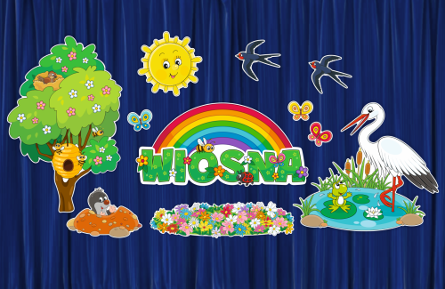 Dekoracja wiosenna - Krajobraz Wiosna (rozmiar XXL)