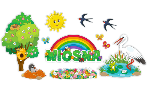 Dekoracja wiosenna - Krajobraz Wiosna (rozmiar XXL)