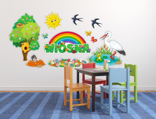 Dekoracja wiosenna - Krajobraz Wiosna (rozmiar XXL)