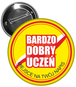 Przypinka bardzo dobry uczeń