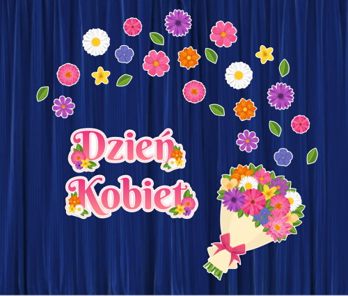 Dekoracja Dzień Kobiet - Bukiet kwiatów (rozmiar XXL)