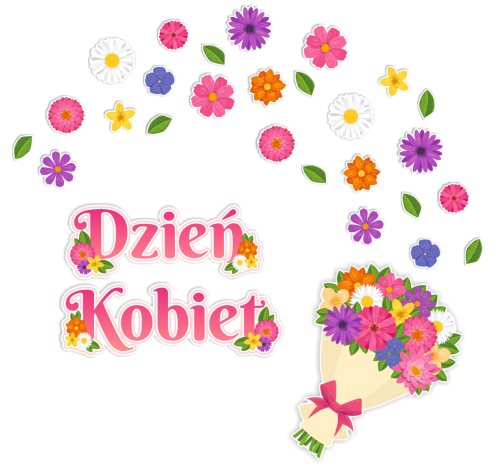 Dekoracja Dzień Kobiet - Bukiet kwiatów (rozmiar XXL)