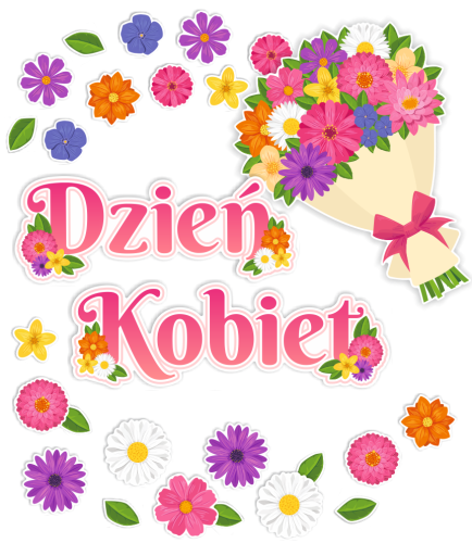 Dekoracja Dzień Kobiet - Bukiet kwiatów (rozmiar XXL)