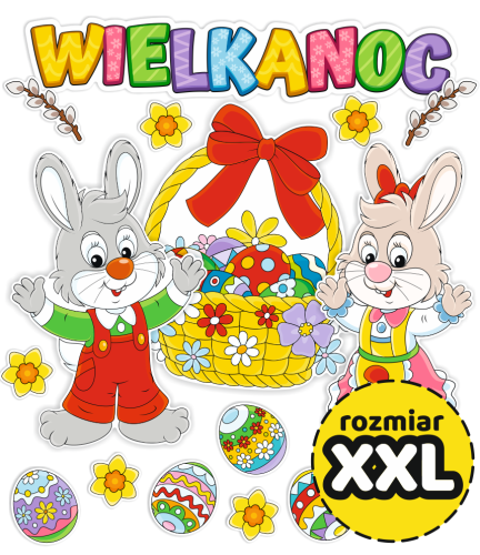 Dekoracja Wielkanocna - wzór 1 (rozmiar XXL)