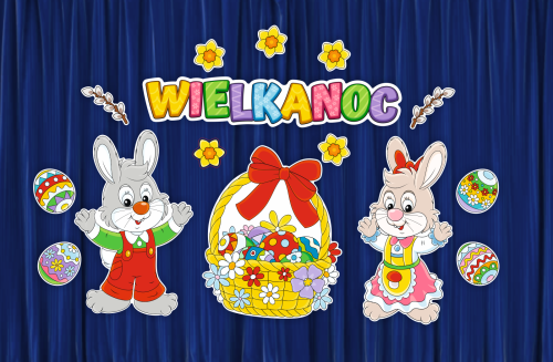 Dekoracja Wielkanocna - wzór 1 (rozmiar XXL)