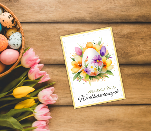 KARTKA WIELKANOCNA - wzór 5 (format A6)