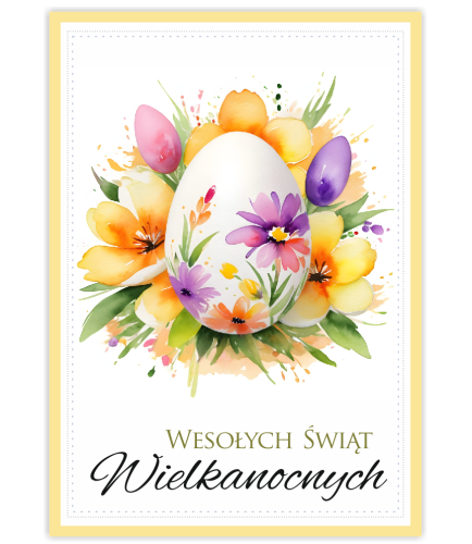KARTKA WIELKANOCNA - wzór 5 (format A6)