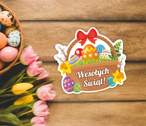 KARTKA WIELKANOCNA - Koszyczek