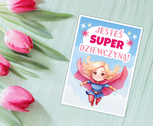 KARTKA DZIEŃ KOBIET - wzór 4 (format A6)