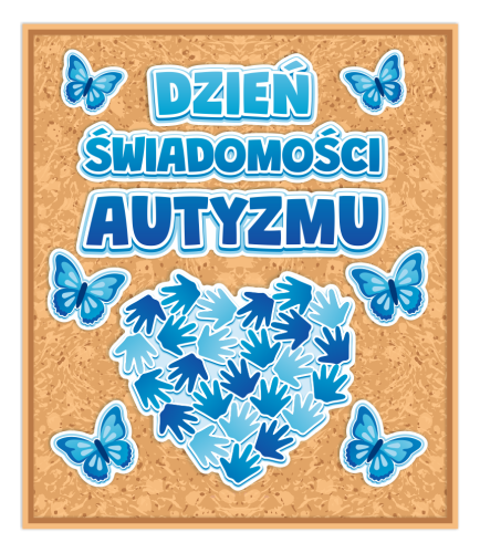 Dekoracja - Dzień Świadomości Autyzmu - wzór 1 (jednostronna)