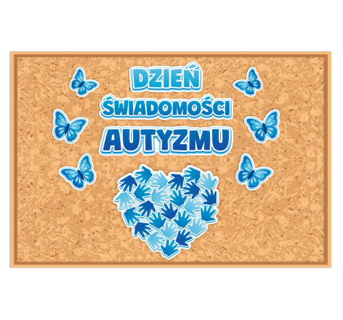 Dekoracja - Dzień Świadomości Autyzmu - wzór 1 (jednostronna)