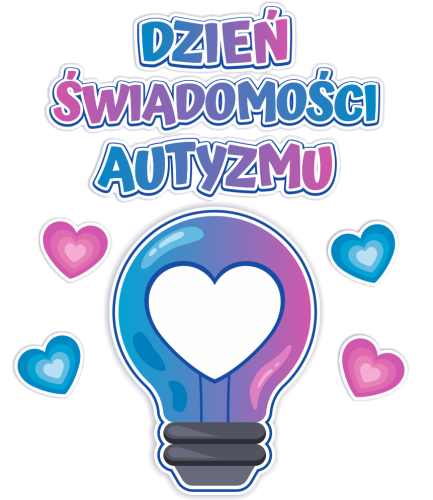 Dekoracja - Dzień Świadomości Autyzmu - wzór 2 (~A3, jednostronna)