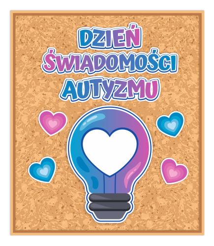 Dekoracja - Dzień Świadomości Autyzmu - wzór 2 (~A3, jednostronna)