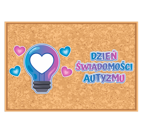 Dekoracja - Dzień Świadomości Autyzmu - wzór 2 (~A3, jednostronna)