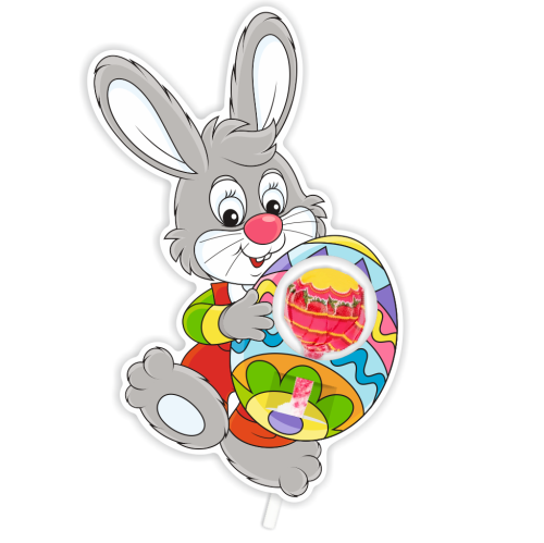 Opakowanie na lizaka - WIELKANOC - Zajączek