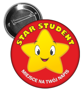 Przypinka język angielski Gwiazdka 